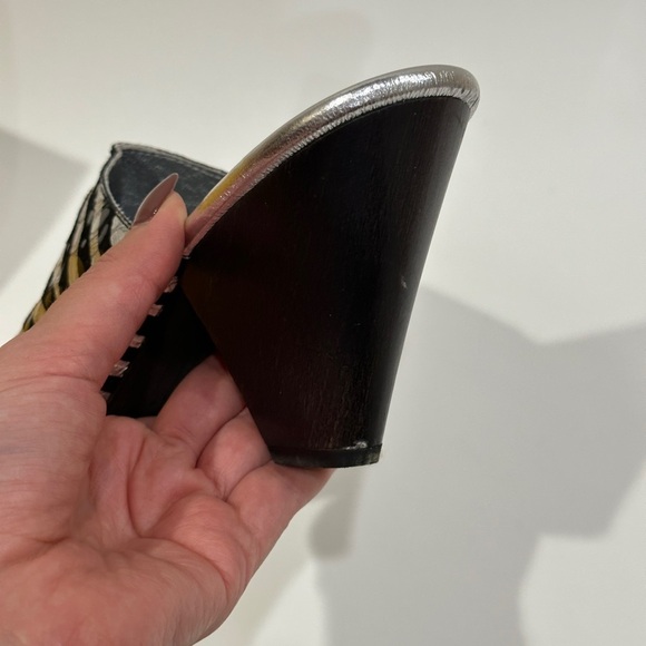 Martina & Peter H Sandal Black Leather Silver Metallic Size 8 
Wama Tiger - Picture 5 of 13